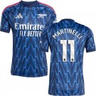 adult & kids Arsenal Soccer Uniform 11 Gabriel Martinelli Jersey 2526 Away Activewear Blue Shirt