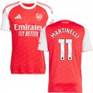 adult & kids Arsenal Soccer Uniform 11 Gabriel Martinelli Jersey 2526 Home Activewear Red Shirt