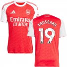 adult & kids Arsenal Soccer Uniform 19 Leandro Trossard Jersey 2526 Home Activewear Red Shirt