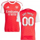 adult & kids Arsenal Soccer Uniform 00 Custom name number Jersey 2526 Home Activewear Red Shirt