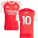 adult & kids Arsenal Soccer Uniform 10  Eberechi Eze Jersey 2526 Home Activewear Red Shirt