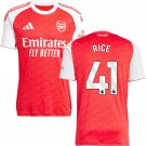 adult & kids Arsenal Soccer Uniform 41 Declan Rice Jersey 2526 Home Activewear Red Shirt