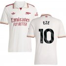 adult & kids Arsenal Soccer Uniform 10 Eberechi Eze Jersey 2526 Third Activewear White Shirt