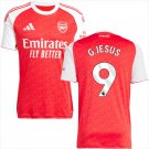 adult & kids Arsenal Soccer Uniform 9 Gabriel Jesus Jersey 2526 Home Activewear Red Shirt