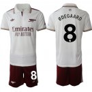 adult & kids Arsenal Soccer Uniform suit 8 Martin Ødegaard Jersey set 2526 Third Shirt White kit