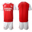 adult & kids Arsenal Soccer Uniform suit Blank Jersey set 2526 Home Activewear Red Shirt kit