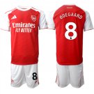 adult & kids Arsenal Soccer Uniform suit 8 Martin Ødegaard Jersey set 2526 Home Activewear Red kit