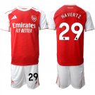 adult & kids Arsenal Soccer Uniform suit 29 Kai Havertz Jersey set 2526 Home Activewear Red kit