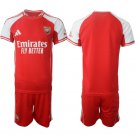 adult & kids Arsenal Soccer Uniform suit Blank Jersey set 2526 Home Activewear Red Shirt kit