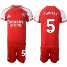 adult & kids Arsenal Soccer Uniform suit 5 Thomas Partey Jersey set 2526 Home Activewear Red kit