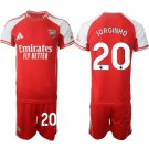 adult & kids Arsenal Soccer Uniform suit 20 Jorginho Jersey set 2526 Home Activewear Red Shirt kit