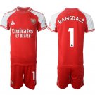 adult & kids Arsenal Soccer Uniform suit 1 Aaron Ramsdale Jersey set 2526 Home Activewear Red kit