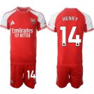 adult & kids Arsenal Soccer Uniform suit 14 Thierry Henry Jersey set 2526 Home Activewear Red kit