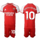 adult & kids Arsenal Soccer Uniform suit 10 Smith Rowe Jersey set 2526 Home Activewear Red Shirt kit
