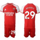 adult & kids Arsenal Soccer Uniform suit 29 Kai Lukas Havertz Jersey set 2526 Home Shirt Red kit