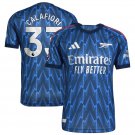 adult & kids Arsenal Soccer Uniform 33 Riccardo Calafiori Jersey 2526 Away Activewear Blue Shirt
