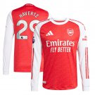 adult & kids Arsenal Soccer Uniform 29 Kai Havertz Jersey 2526 Long Sleeve Home Activewear Red