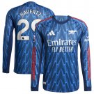 adult & kids Arsenal Soccer Uniform 29 Kai Havertz Jersey 2526 Long Sleeve Away Activewear Blue