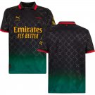 adult & kids Milan AC Soccer Uniform Blank Jersey 2526 OFF-WHITE Activewear Black Shirt