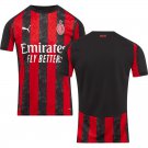 adult & kids Milan AC Soccer Uniform Blank Jersey 2526 Home Activewear Black Shirt
