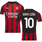 adult & kids Milan AC Soccer Uniform 10 RAFA LEAO Jersey 2526 Home Activewear Black Shirt
