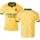 adult & kids Milan AC Soccer Uniform Blank Jersey 2526 Third Activewear Yellow Shirt