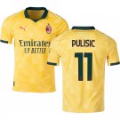 adult & kids Milan AC Soccer Uniform 11 Christian Pulisic Jersey 2526 Third Activewear Yellow Shirt