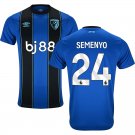 adult & kids Bournemouth Soccer Uniform 24 Antoine Semenyo Jersey 2526 Away Activewear Blue Shirt