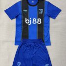 adult & kids Bournemouth Soccer Uniform suit Blank Jersey set 2526 Away Activewear Blue Shirt kit