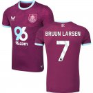 adult & kids Burnley Soccer Uniform 7 Jacob Bruun Larsen Jersey 2526 Activewear Home Shirt