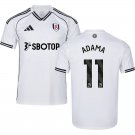 adult & kids Fulham Soccer Uniform 11 Adama Traore Jersey 2526 Home Activewear White Shirt