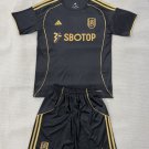 adult & kids Fulham Soccer Uniform suit Blank Jersey set 2526 Third Activewear Black Shirt kit