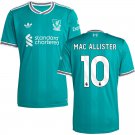 adult & kids Liverpool Soccer Uniform 10 Alexis Mac Allister Jersey 2526 Third Activewear Green