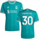 adult & kids Liverpool Soccer Uniform 30 Jeremie Frimpong Jersey 2526 Third Activewear Green Shirt