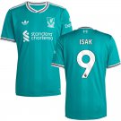 adult & kids Liverpool Soccer Uniform 9 Alexander Isak Jersey 2526 Third Activewear Green Shirt