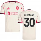 adult & kids Liverpool Soccer Uniform 30 Jeremie Frimpong Jersey 2526 Away Activewear White Shirt