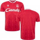 adult unisex Liverpool Soccer Uniform Blank Jersey Retro 8889 Home Activewear Red Shirt
