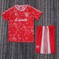 youth Liverpool Soccer Uniform suit Blank Jersey set Retro 8991 kids Home Activewear Red Shirt kit