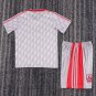 youth Liverpool Soccer Uniform suit Blank Jersey set Retro 8991 kids Away Activewear Grey Shirt kit