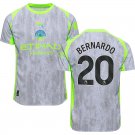 adult & kids Manchester City Soccer Uniform 20 Bernardo Silva Jersey 2526 Third Activewear Green