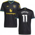 adult & kids Manchester United Soccer Uniform 11 Joshua Zirkzee Jersey 2526 Third Activewear Black
