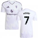 adult & kids Manchester United Soccer Uniform 7 Mason Mount Jersey 2526 Away Activewear White Shirt