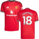 adult & kids Manchester United Soccer Uniform 18 Casemiro Jersey 2526 Home Activewear Red Shirt