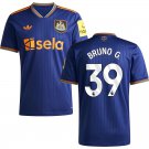 adult & kids Newcastle United Soccer Uniform 39 Bruno Guimaraes Jersey 2526 Away Activewear Blue