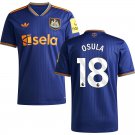adult & kids Newcastle United Soccer Uniform 18 William Osula Jersey 2526 Away Activewear Blue Shirt