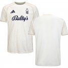 adult & kids Nottingham Forest Soccer Uniform Blank Jersey 2526 Away Activewear White Shirt