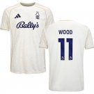 adult & kids Nottingham Forest Soccer Uniform 11 Chris Wood Jersey 2526 Away Activewear White Shirt