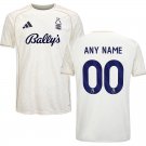 adult & kids Nottingham Forest Soccer Uniform 00 Custom name number Jersey 2526 Away Shirt White