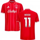 adult & kids Nottingham Forest Soccer Uniform 11 Chris Wood Jersey 2526 Home Activewear Red Shirt