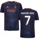 adult & kids Nottingham Forest Soccer Uniform 7 HUDSON-ODOI Jersey 2526 Third Activewear Navy Shirt